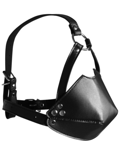 Muselière avec Bâillon Head Harness Noire 