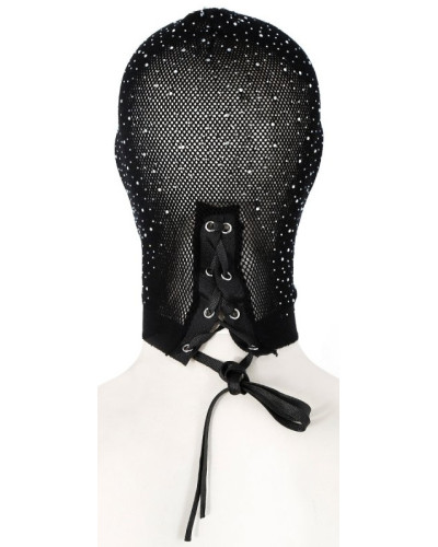 Cagoule en Résille avec Strass Diamands 