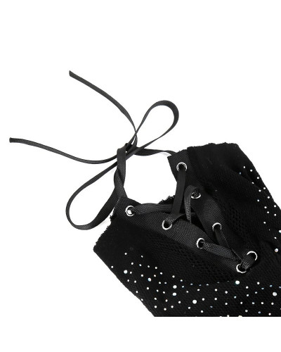 Cagoule en Résille avec Strass Diamands 