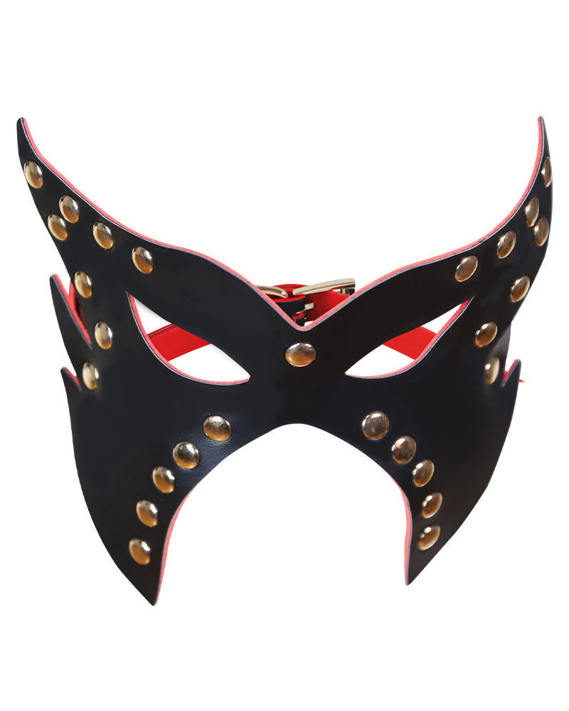 Masque Eagle Owl Noir et Rouge 