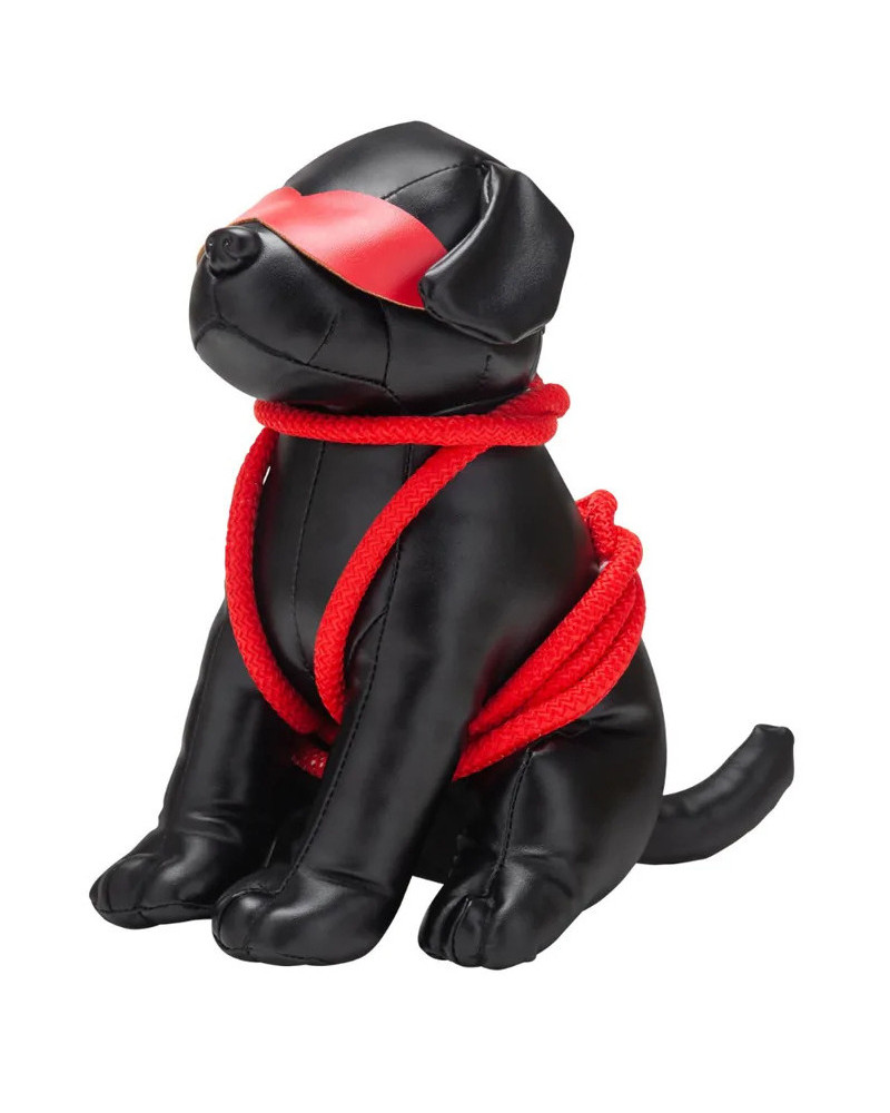 Chien en Simili Rover 24cm Noir 