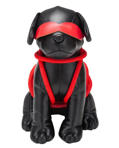 Chien en Simili Rover 24cm Noir 