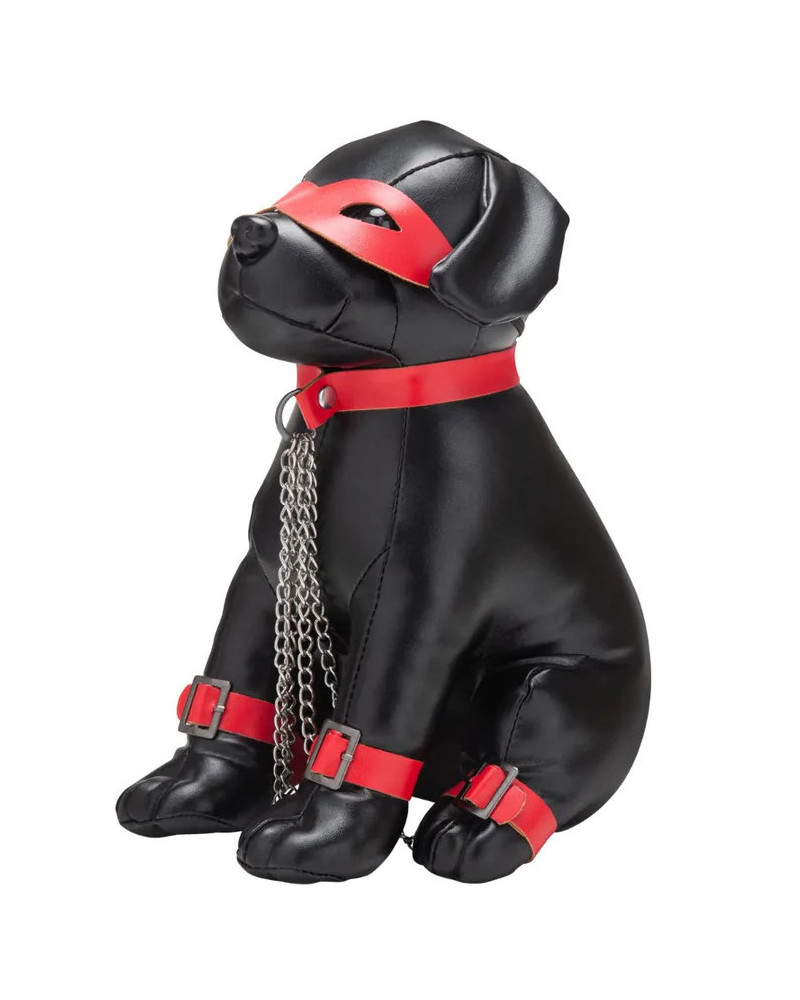 Chien en Simili Captain Chains 24cm Noir 