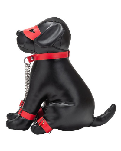 Chien en Simili Captain Chains 24cm Noir 