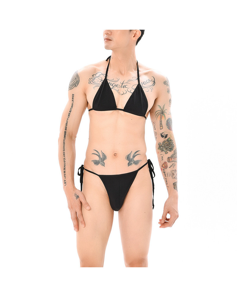 Ensemble Mankini Sumiro 2 Pièces Noir 