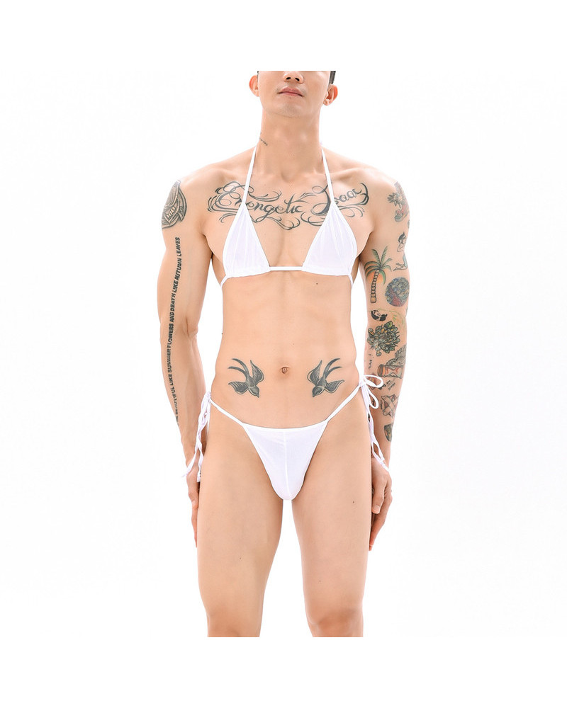 Ensemble Mankini Sumiro 2 Pièces Blanc 