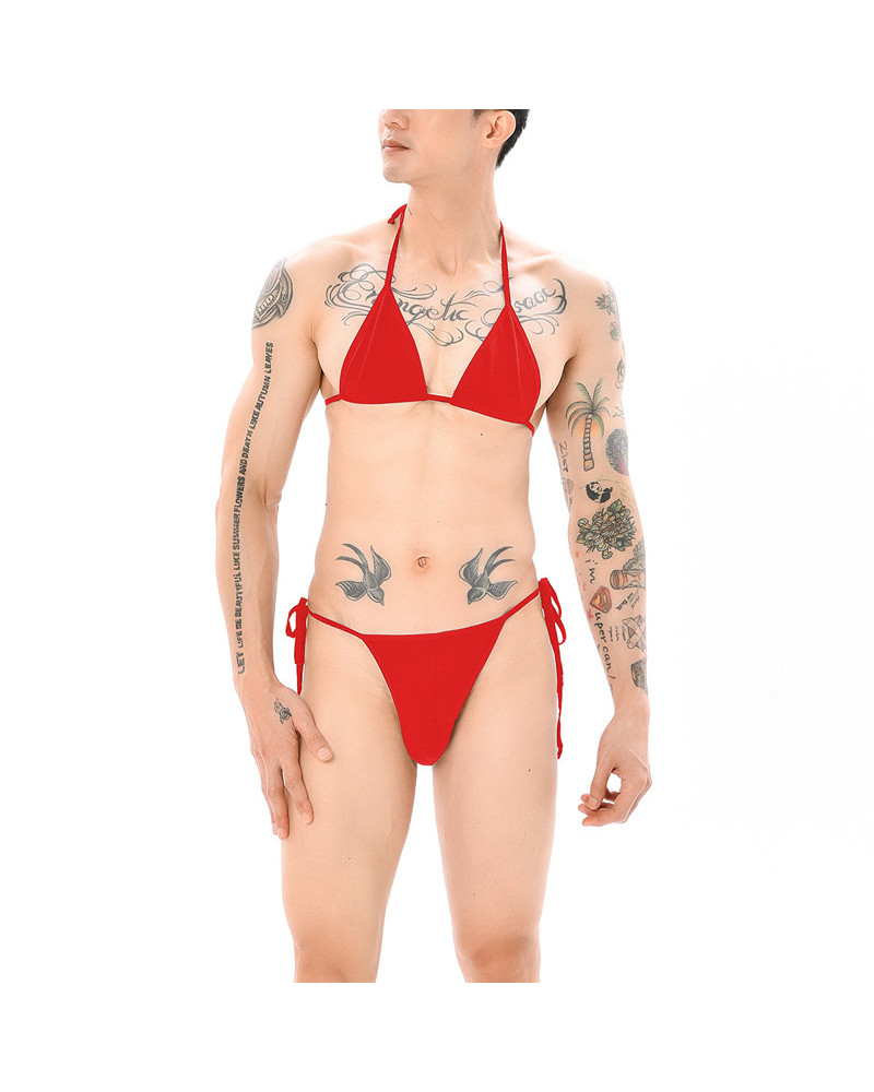 Ensemble Mankini Sumiro 2 Pièces Rouge 