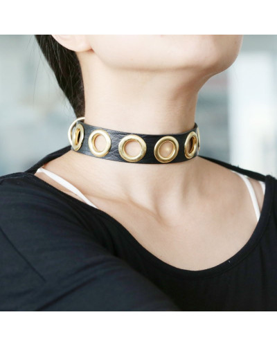 Collier Cirgoth Noir et Doré 