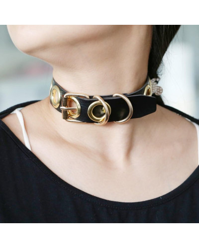 Collier Cirgoth Noir et Doré 
