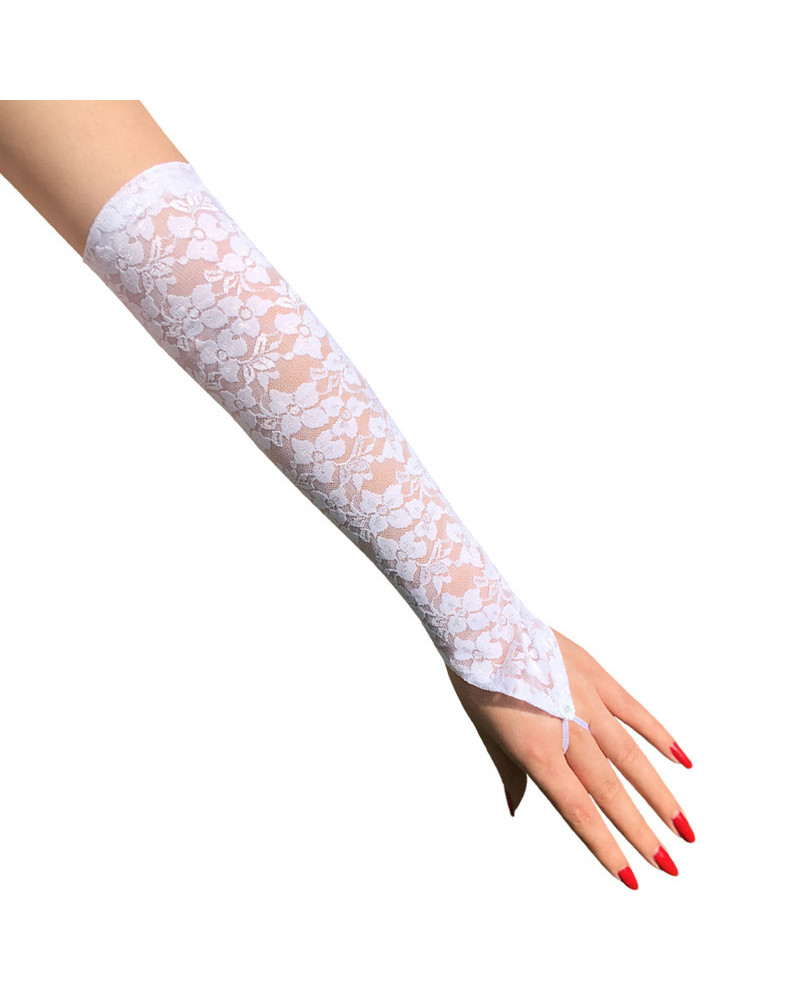 Mitaines Longues NESSA Blanches 