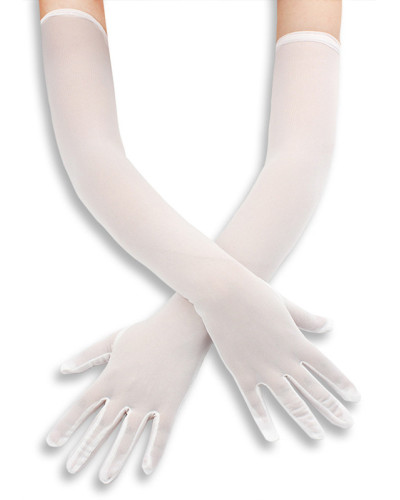 Gants Longs Mesh Gloves 50cm Blancs 