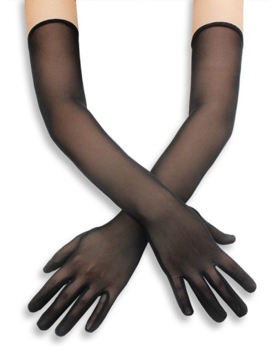 Gants Longs Mesh Gloves 50cm Noirs 