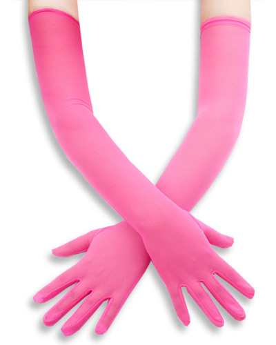 Gants Longs Mesh Gloves 50cm Roses 