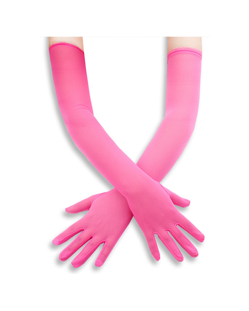 Gants Longs Mesh Gloves 50cm Roses 