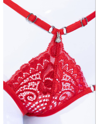 Tanga Callista Rouge  Couleur principale:Rouge