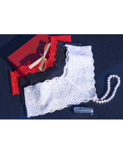 String perlé IZIA + Mini Vibro Rouge  Couleur principale:Rouge