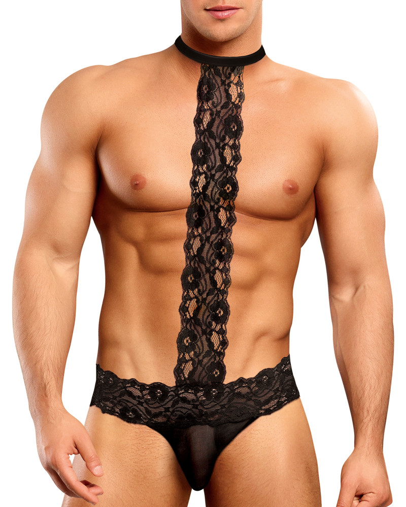 Choker Thong Scandal Lace Noir  Couleur principale:Noir