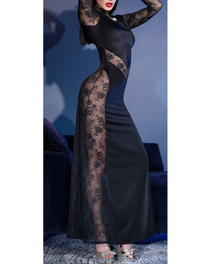 Robe Caitlina - Noire  Couleur principale:Noir