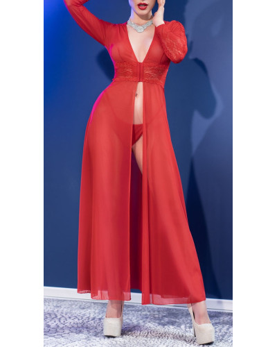 Robe ouverte Nuria - Rouge  Couleur principale:Rouge