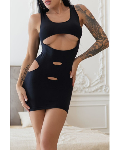 Robe Ilyna - Noire Taille:S/M Couleur principale:Noir