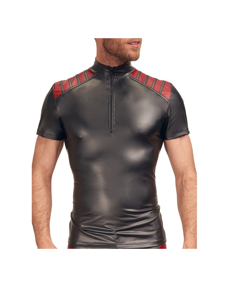 T-shirt VEGA Noir-Rouge  Couleur principale:Noir Couleur secondaire:Rouge