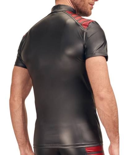 T-shirt VEGA Noir-Rouge  Couleur principale:Noir Couleur secondaire:Rouge