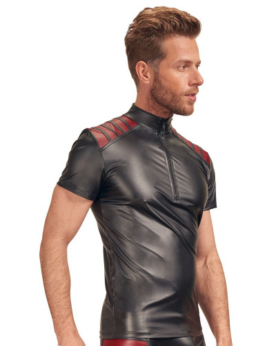 T-shirt VEGA Noir-Rouge  Couleur principale:Noir Couleur secondaire:Rouge