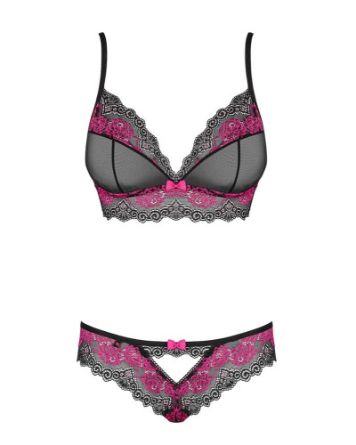 Ensemble Tulia 2 Pièces Noir-Rose  Couleur principale:Noir Couleur secondaire:Rose
