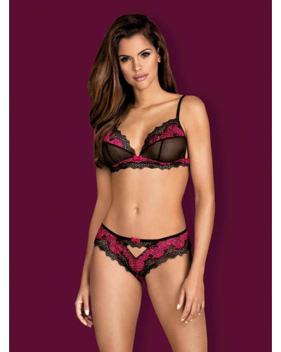 Ensemble Tulia 2 Pièces Noir-Rose  Couleur principale:Noir Couleur secondaire:Rose