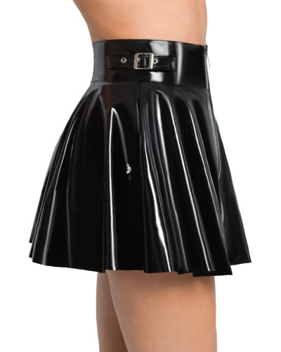 Jupe Vinyl Skirt Noire  Couleur principale:Noir