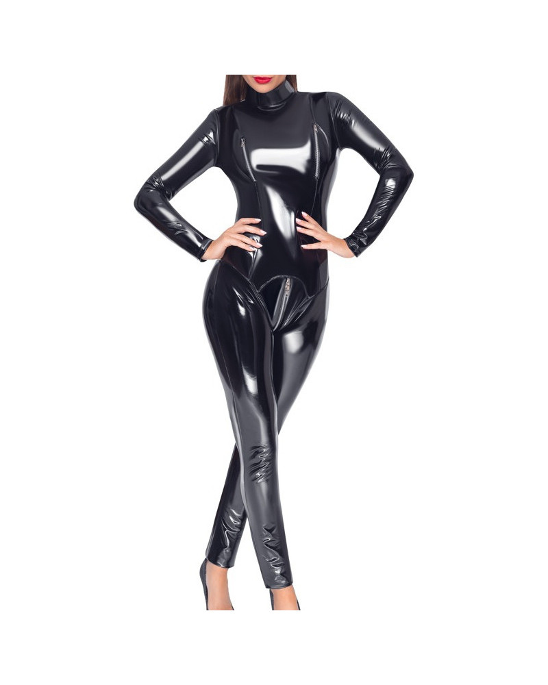 Combinaison Vinyl Overall Noire  Couleur principale:Noir