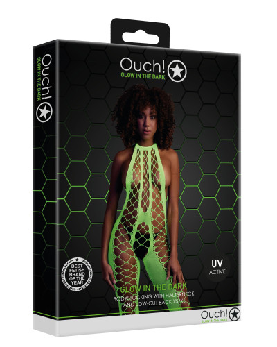 Combinaison Filet et Dos nu Vert Fluo  Couleur principale:Vert