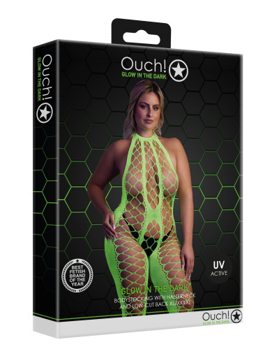 Combinaison Filet et Dos nu Vert Fluo  Couleur principale:Vert
