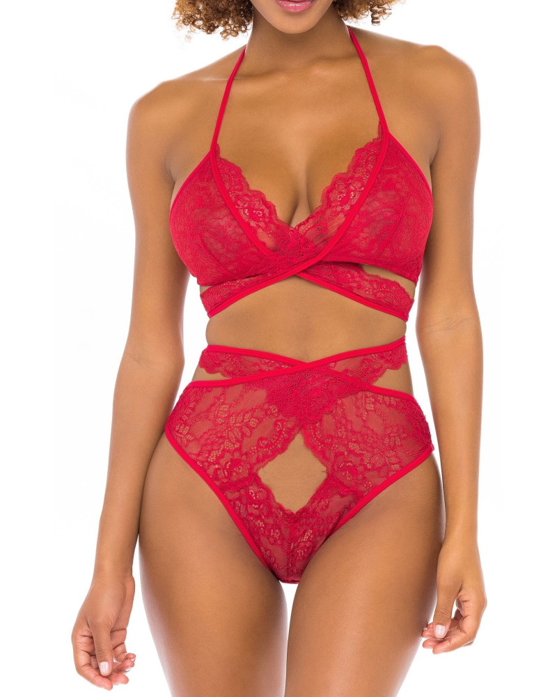 Ensemble Charlena 2 Pièces Rouge  Couleur principale:Rouge