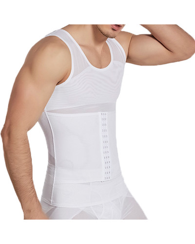 Débardeur gainant Mesh Tight Blanc  Couleur principale:Blanc