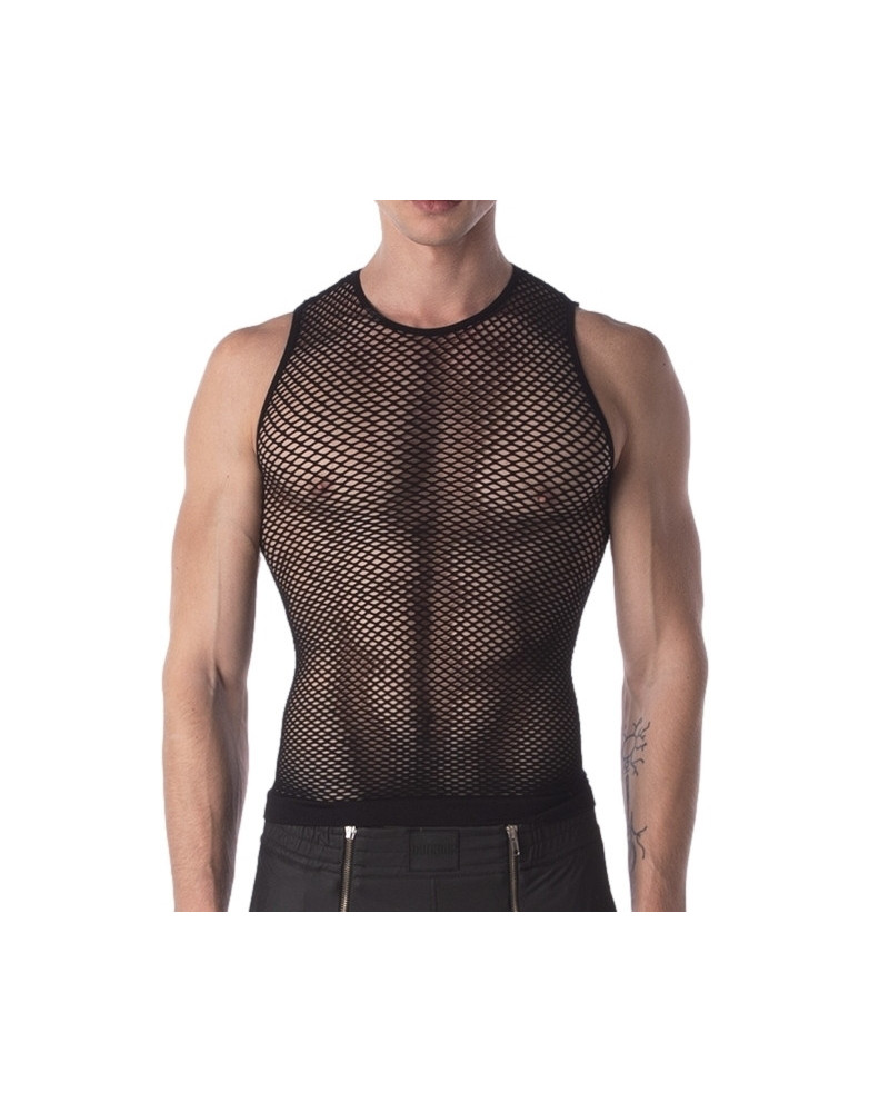 Débardeur Filet Stefano Noir  Couleur principale:Noir