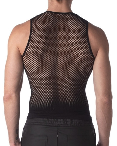 Débardeur Filet Stefano Noir  Couleur principale:Noir