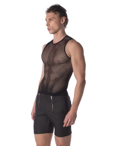 Débardeur Filet Stefano Noir  Couleur principale:Noir