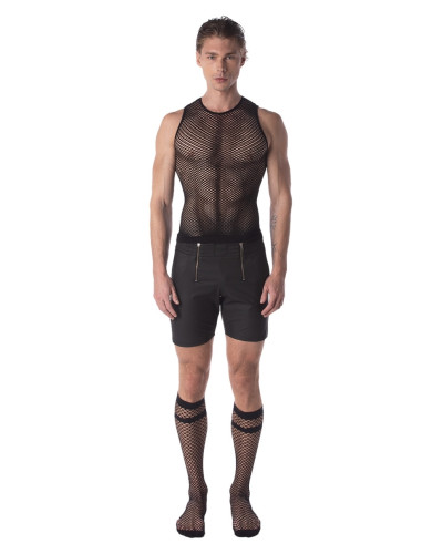Débardeur Filet Stefano Noir  Couleur principale:Noir