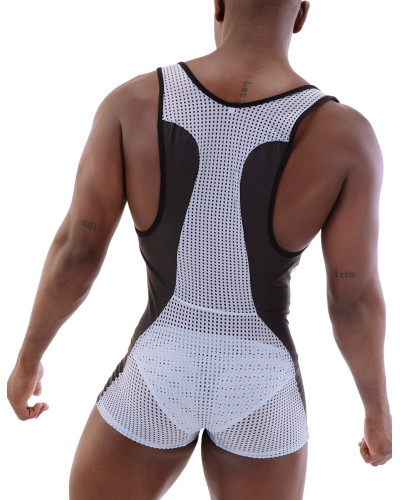 Singlet Sanke Bleu-Noir  Couleur principale:Bleu Couleur secondaire:Noir