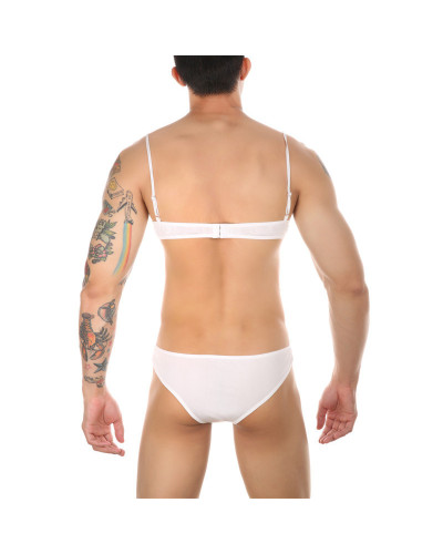 Ensemble Slip et Bra Tarmina Blanc  Couleur principale:Blanc
