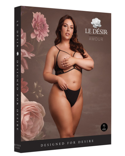 Soutien-gorge Triangle Ouvert Grande Taille Charma Noir Taille:XL/4XL Couleur principale:Noir