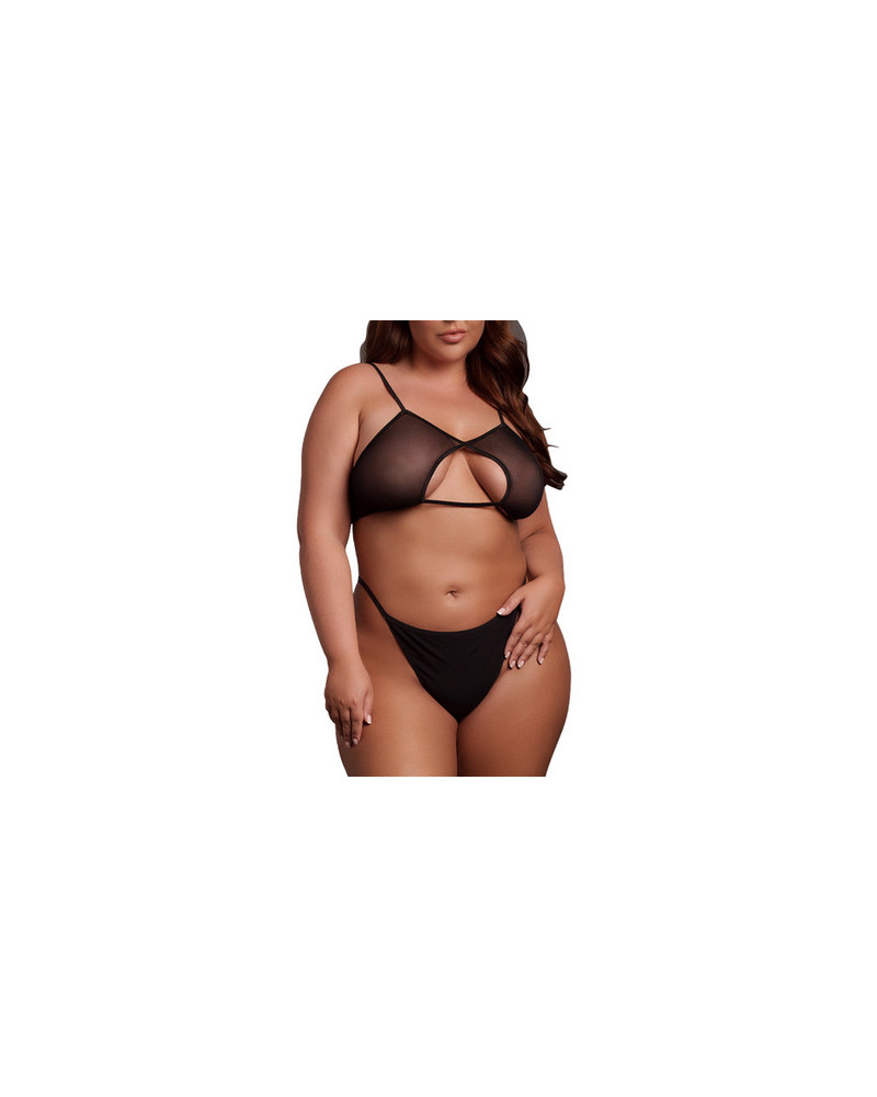 Soutien-Gorge Transparent Grande Taille Bravia Noir Taille:XL/4XL Couleur principale:Noir