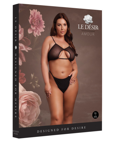 Soutien-Gorge Transparent Grande Taille Bravia Noir Taille:XL/4XL Couleur principale:Noir
