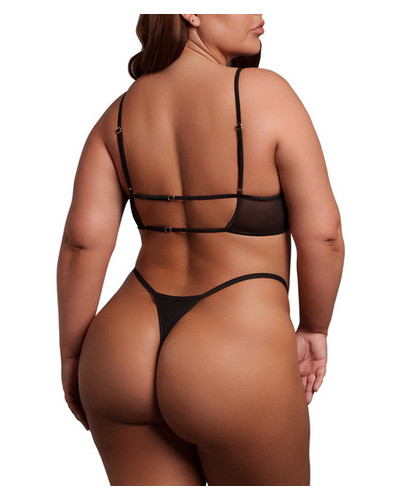 Soutien-Gorge Transparent Grande Taille Bravia Noir Taille:XL/4XL Couleur principale:Noir