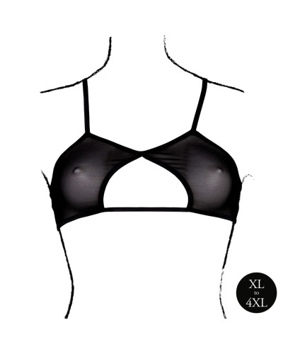 Soutien-Gorge Transparent Grande Taille Bravia Noir Taille:XL/4XL Couleur principale:Noir