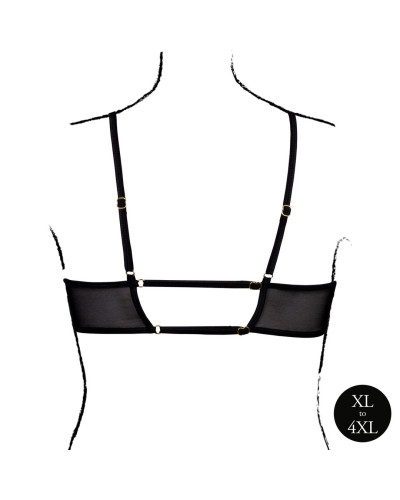 Soutien-Gorge Transparent Grande Taille Bravia Noir Taille:XL/4XL Couleur principale:Noir