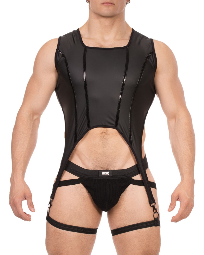 Bustier Porte-Jarretelles Milos Noir  Couleur principale:Noir