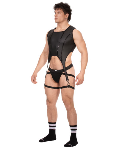 Bustier Porte-Jarretelles Milos Noir  Couleur principale:Noir