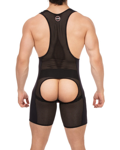 Body Backless Krish Noir-Rouge  Couleur principale:Noir Couleur secondaire:Rouge